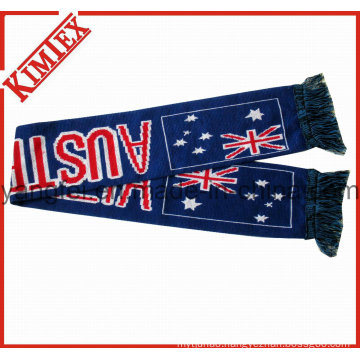 100% Acrylic Jacquard Fans Football Soccer Scarf